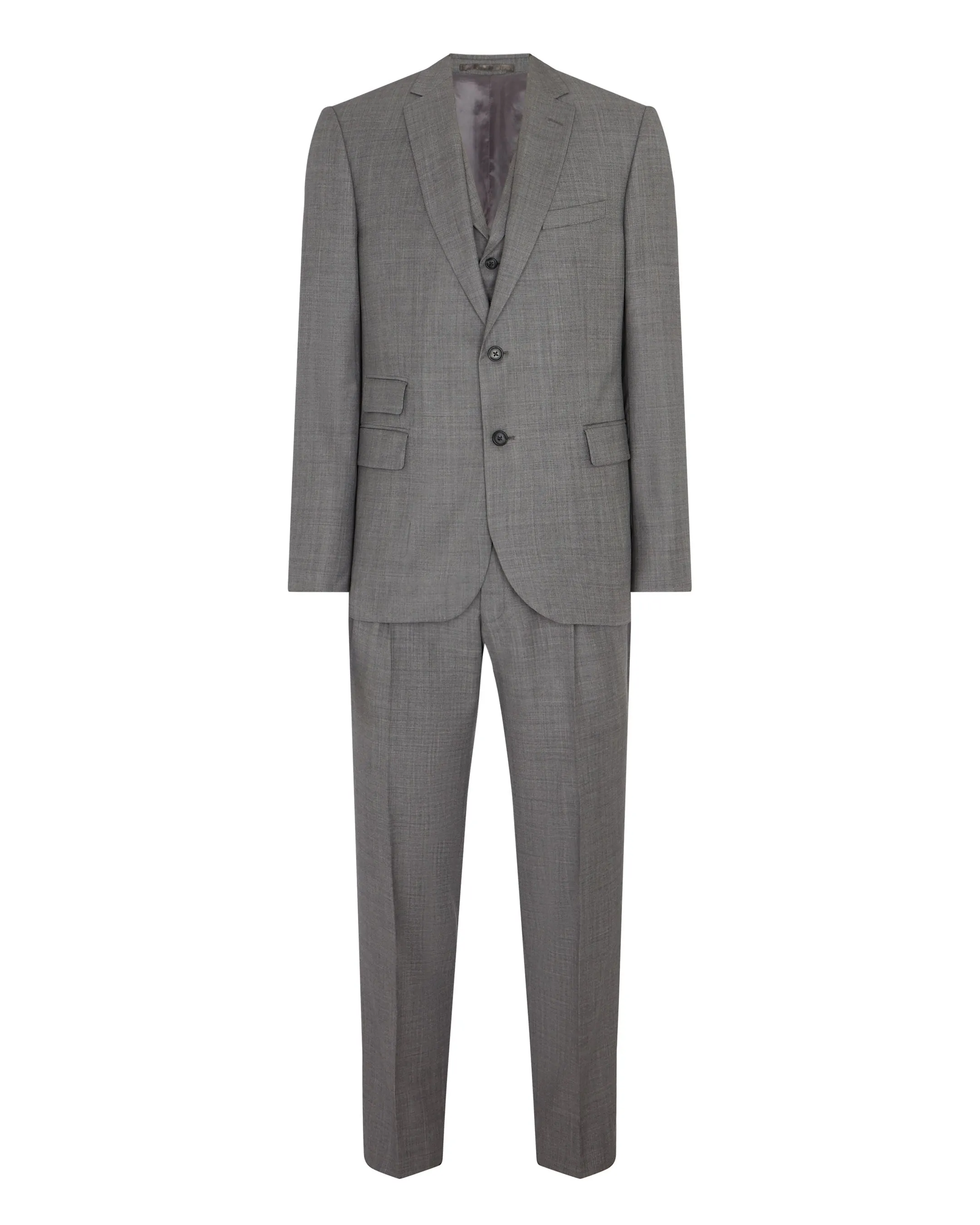 007 Woven 3 Piece Suit Grey