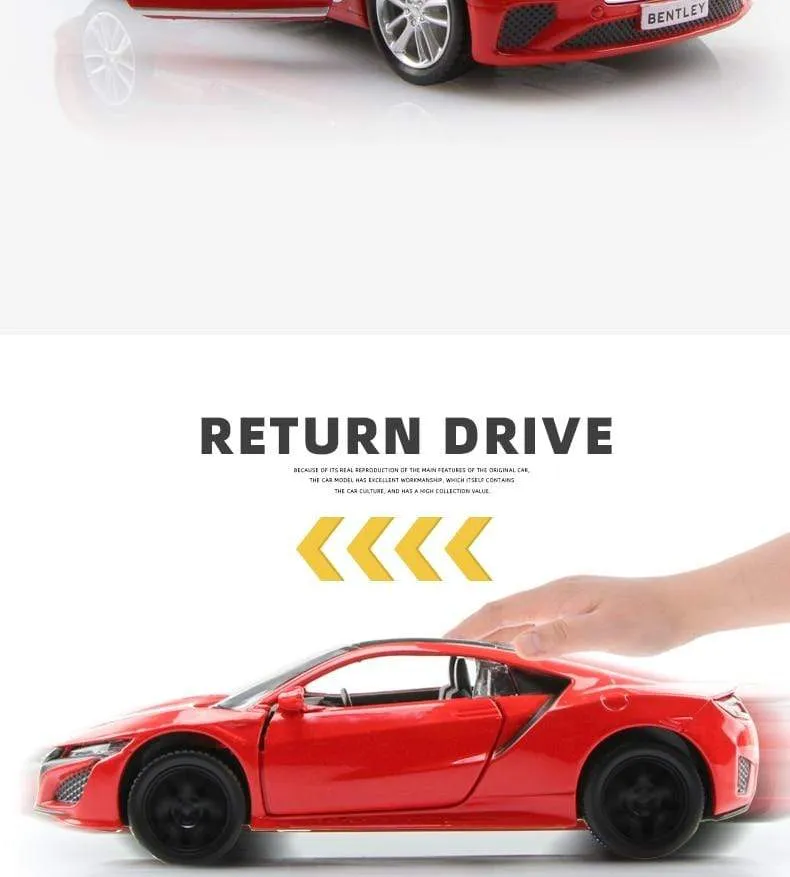 1:36 Alloy Car Honda Acura Chevrolet Dodge Golf RMZ city Diecasts Toy Vehicles Simulation Exquisite Model 5 Inch Children Gifts