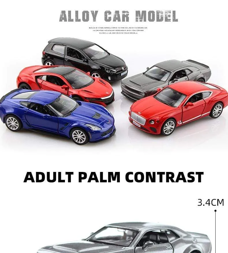 1:36 Alloy Car Honda Acura Chevrolet Dodge Golf RMZ city Diecasts Toy Vehicles Simulation Exquisite Model 5 Inch Children Gifts