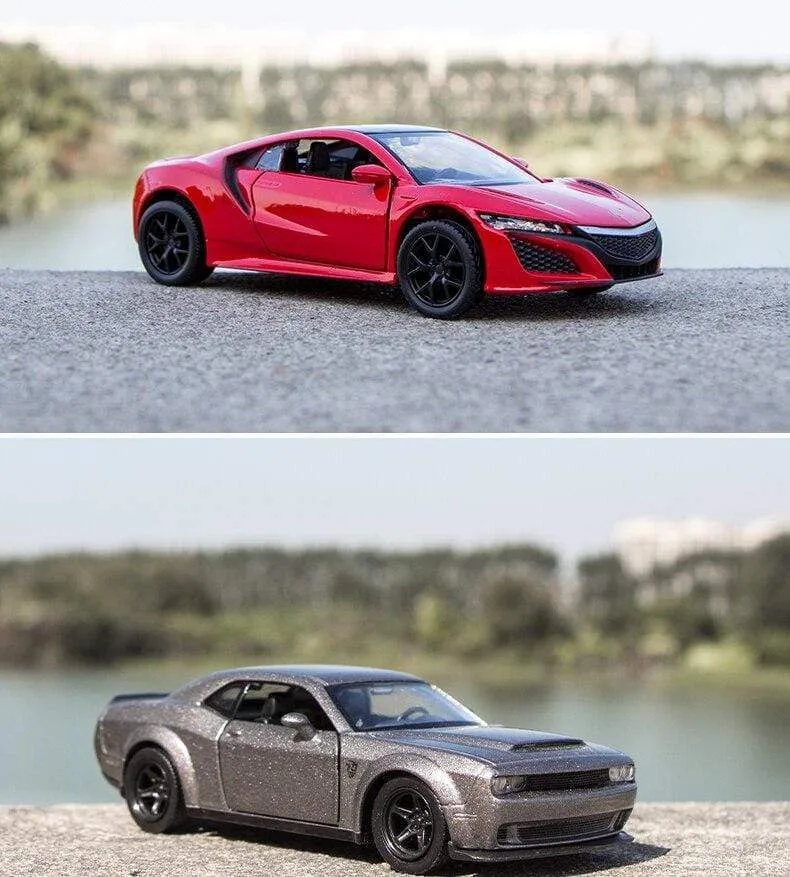 1:36 Alloy Car Honda Acura Chevrolet Dodge Golf RMZ city Diecasts Toy Vehicles Simulation Exquisite Model 5 Inch Children Gifts