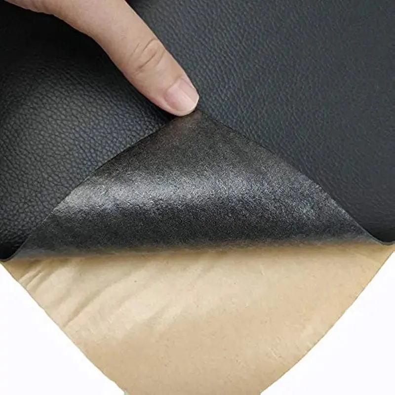 2pcs Large Leather Repair Patch Adhesive Back First-aid For Upholstery Couch Car Seat Jackets Handbags 12x24 Inches | Black