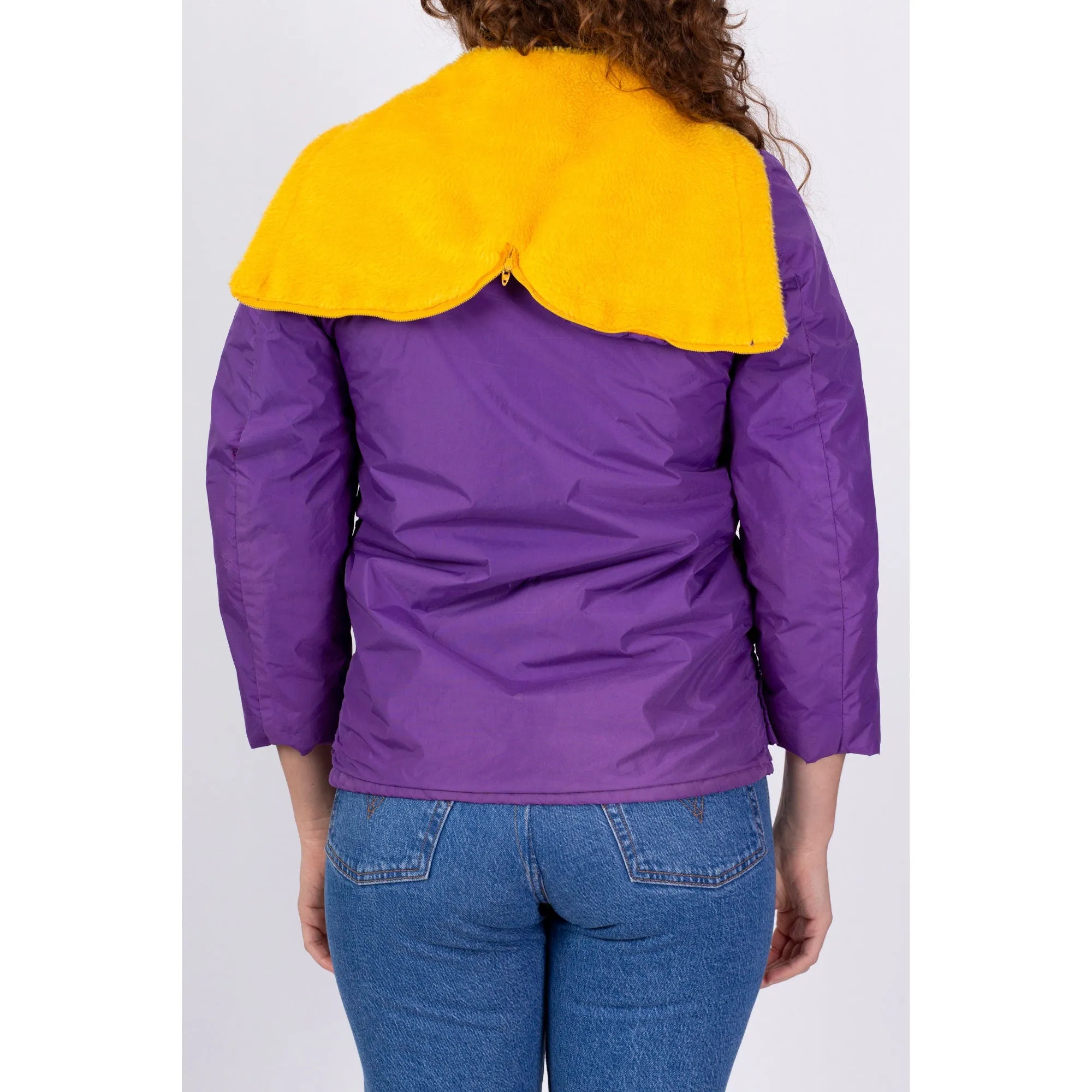 80s Minnesota Vikings Hooded Jacket - Petite XXS