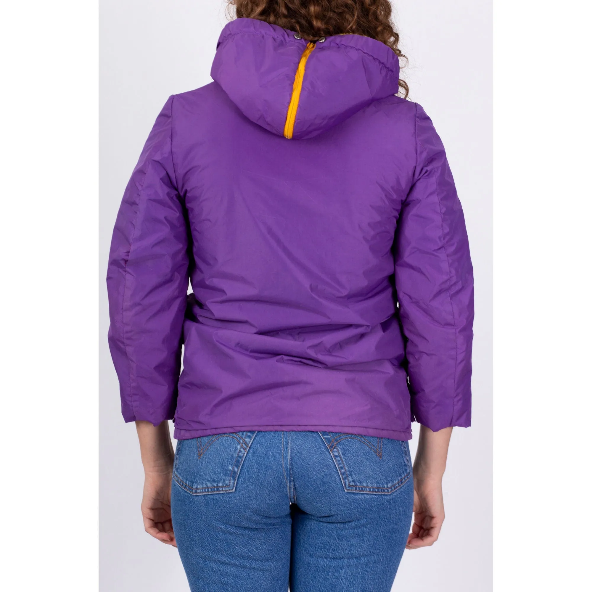 80s Minnesota Vikings Hooded Jacket - Petite XXS