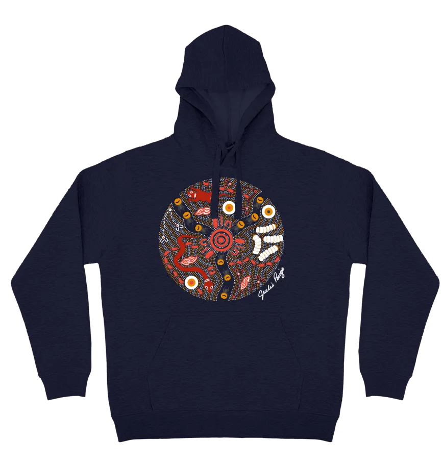 Adults Cozy Hoodie - Bush Tucker By Julie Paige