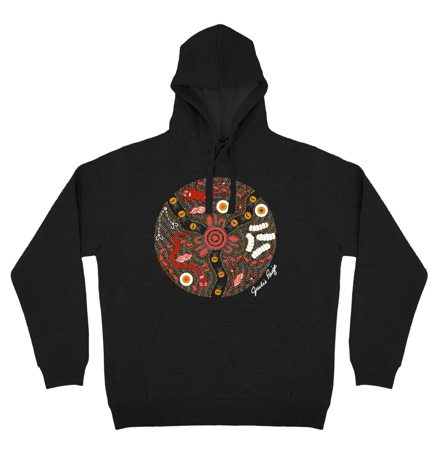 Adults Cozy Hoodie - Bush Tucker By Julie Paige