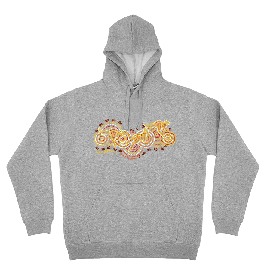 Adults Cozy Hoodie - Desert Kangaroo By Susan Betts