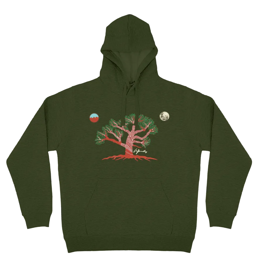 Adults Cozy Hoodie - Wundabaa (Spirit Tree) By Wendy Pawley