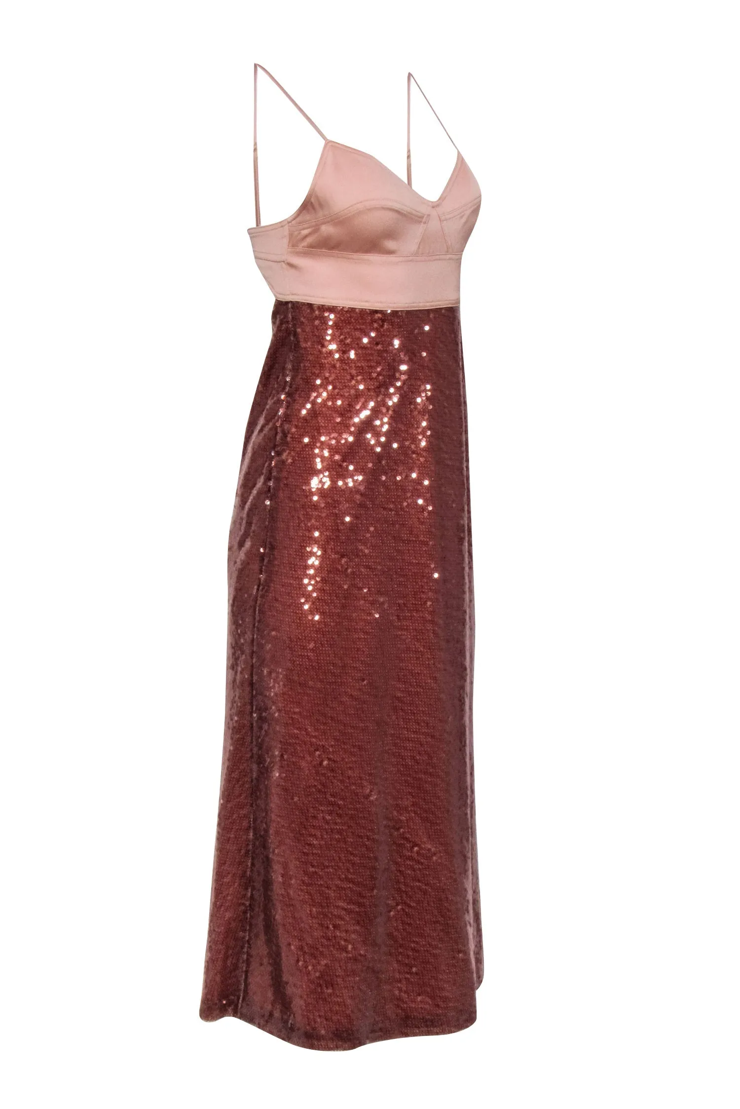 A.L.C. - Bronze Sequin Sleeveless Formal Dress Sz 6