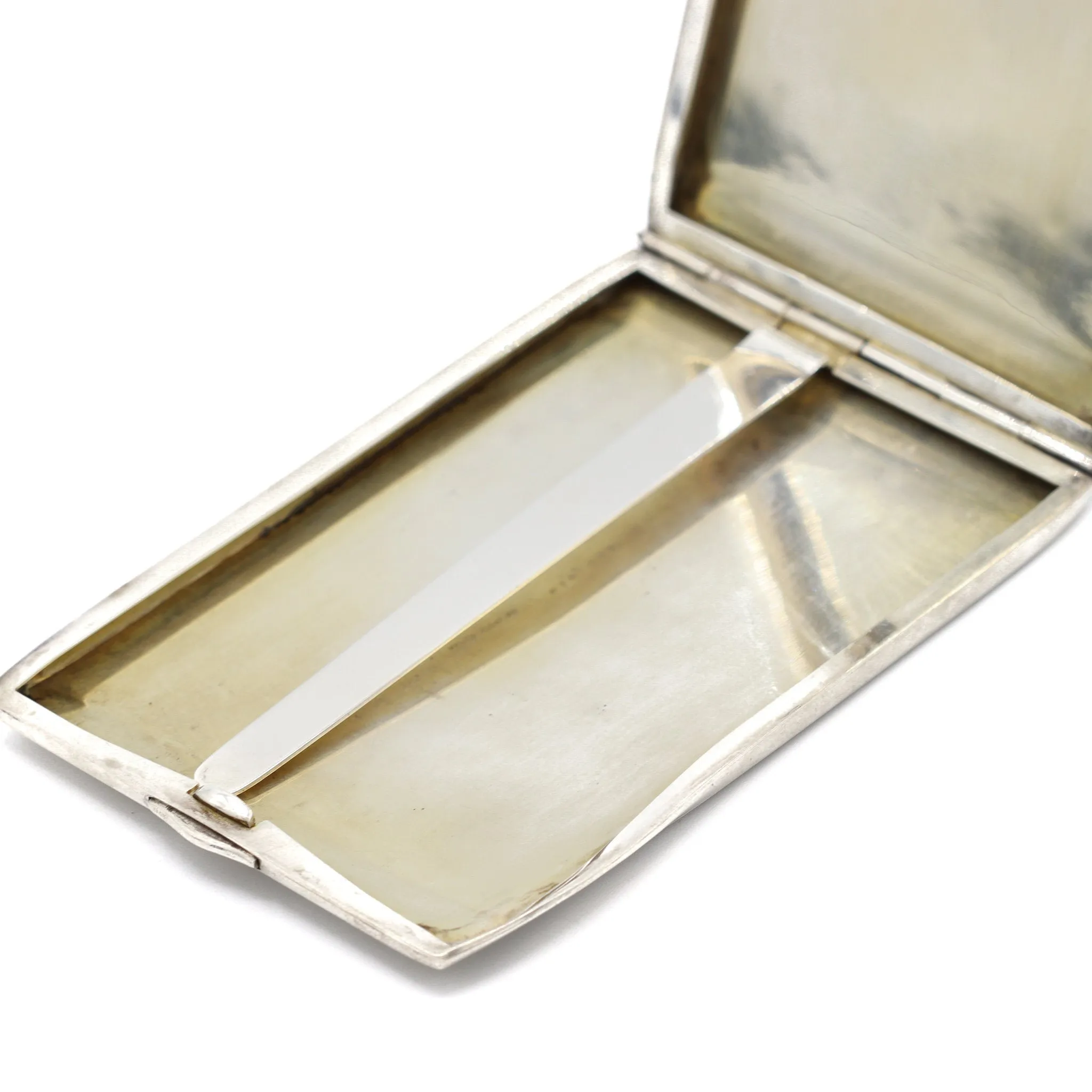 Antique Handmade Sterling Silver Cigarette Case