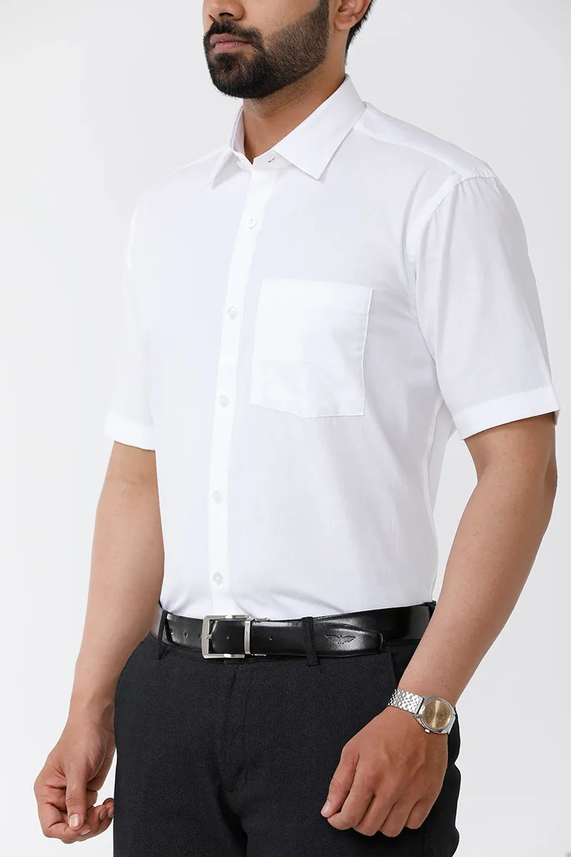 Arrow - 100% Cotton Formal White Shirt For Men | Uathayam