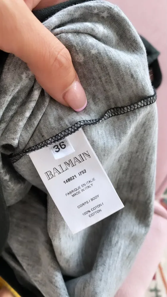 Balmain 3 button tank