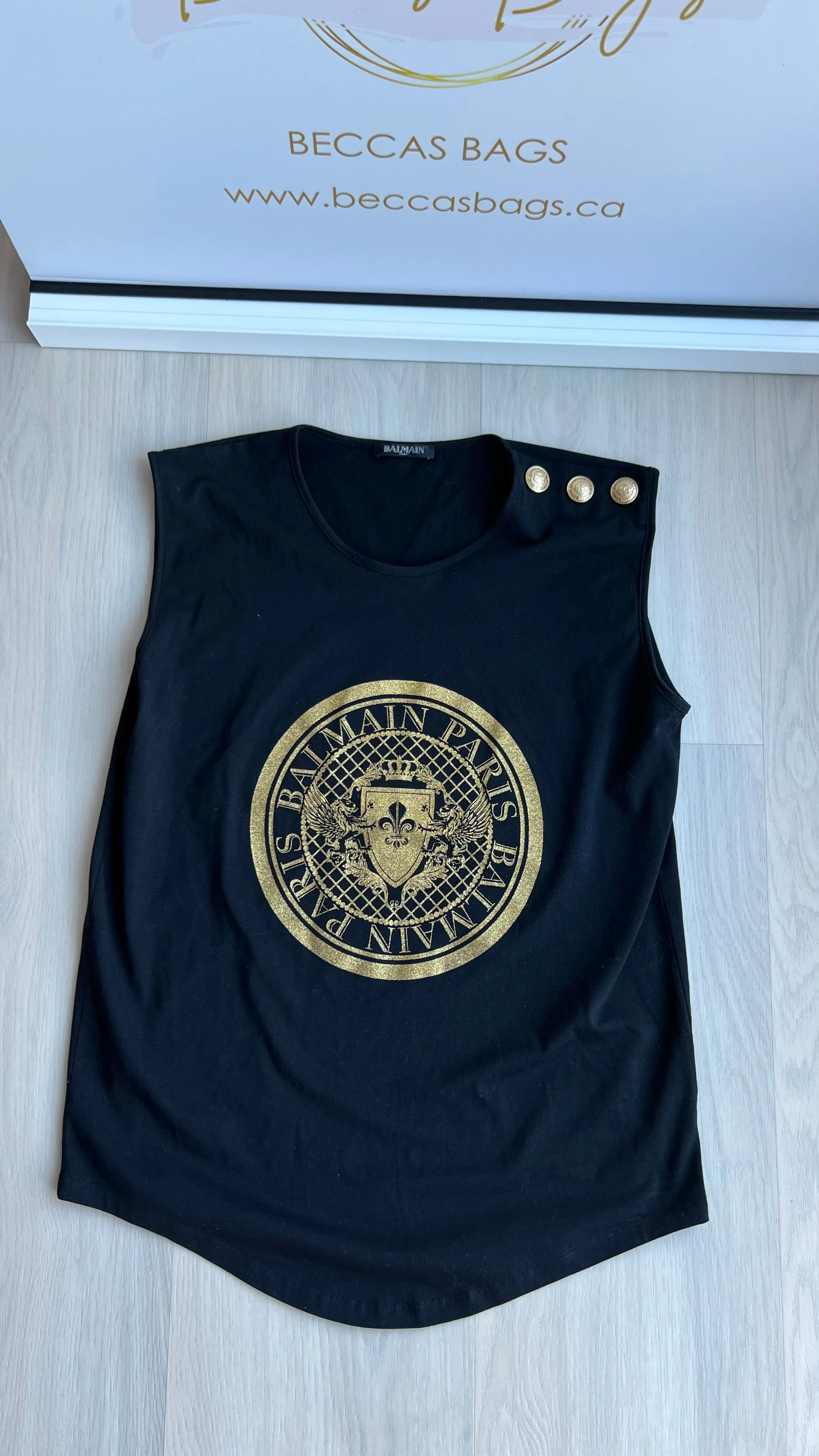 Balmain 3 Button Tank