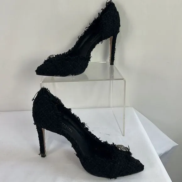 Balmain BlackTweed Pumps