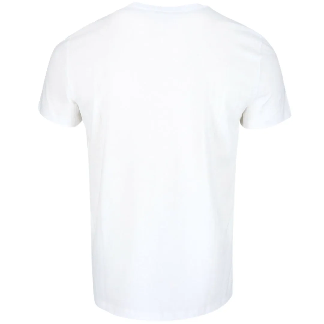 Balmain Paris Bold Branded Logo White T Shirt