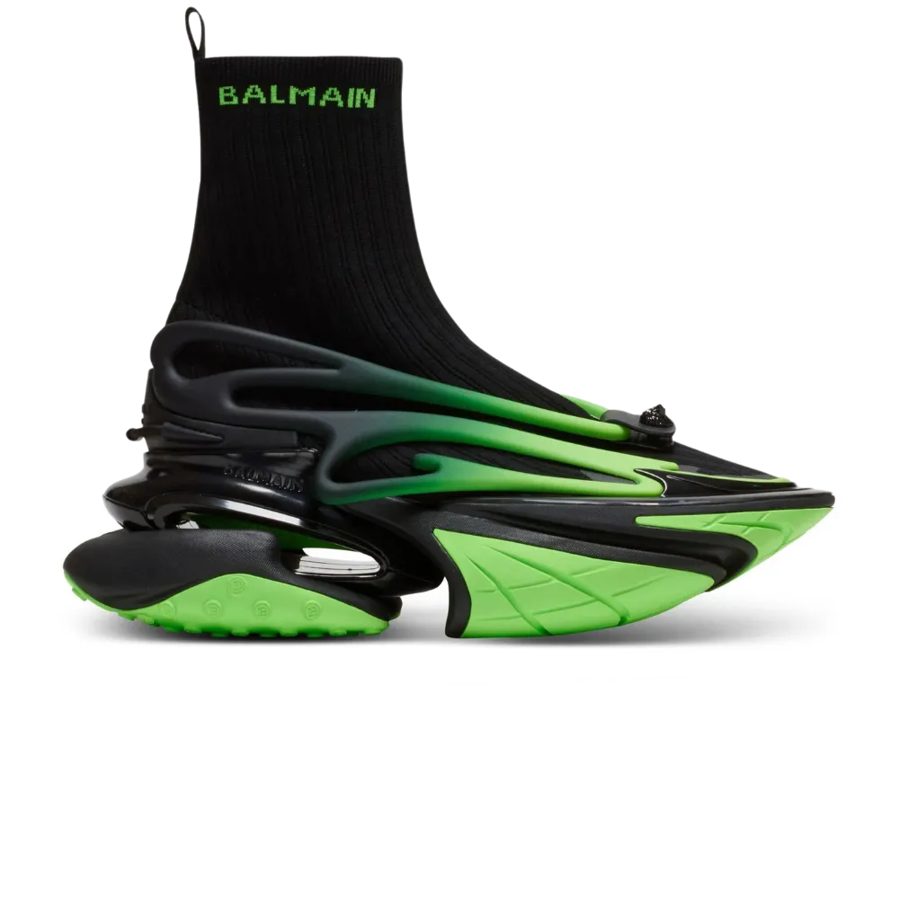 Balmain Unicorn High-Top Black Green