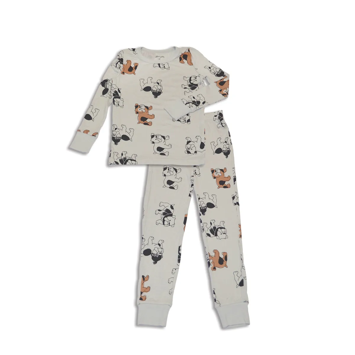 Bamboo Long Sleeve Pajama Set (Cozy Bulldog Print)