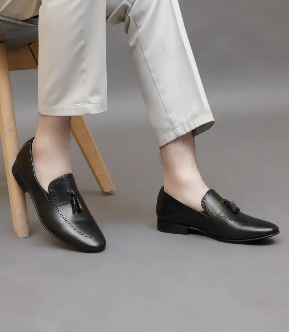 BM5187-BLACK-Men Formal Slip-on's