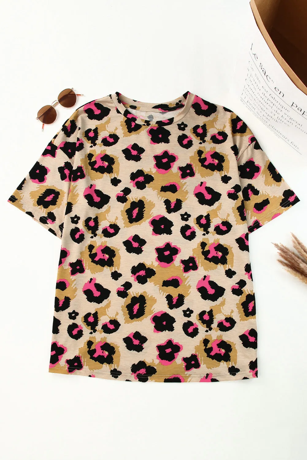 Boyfriend Leopard Loose T Shirt