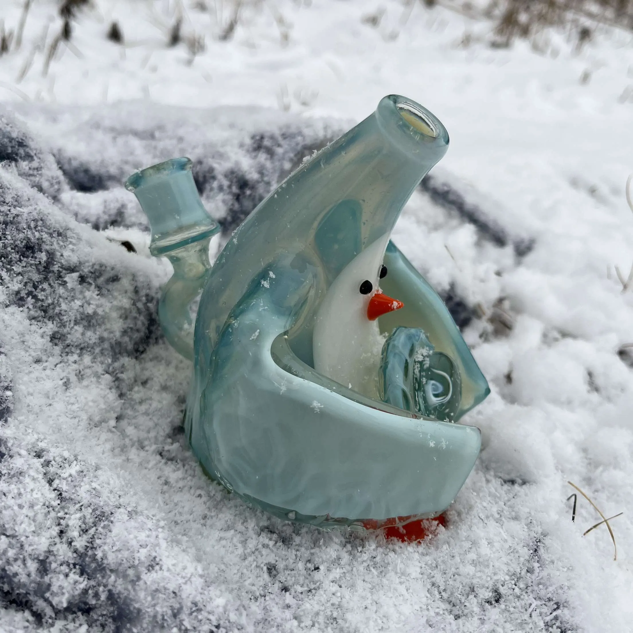 Chaka Glass Faded Ice Cave Penguin Dab Rig