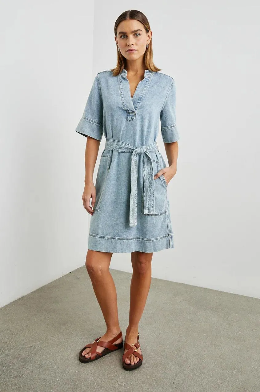 Chancey Dress Faded Indigo