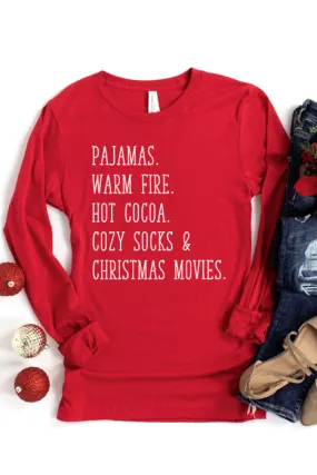 Cozy Christmas Night x0032_longsleeve