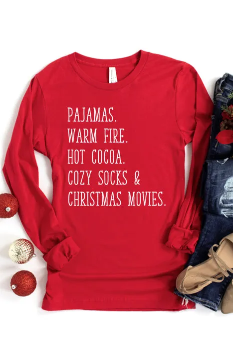 Cozy Christmas Night x0032_longsleeve