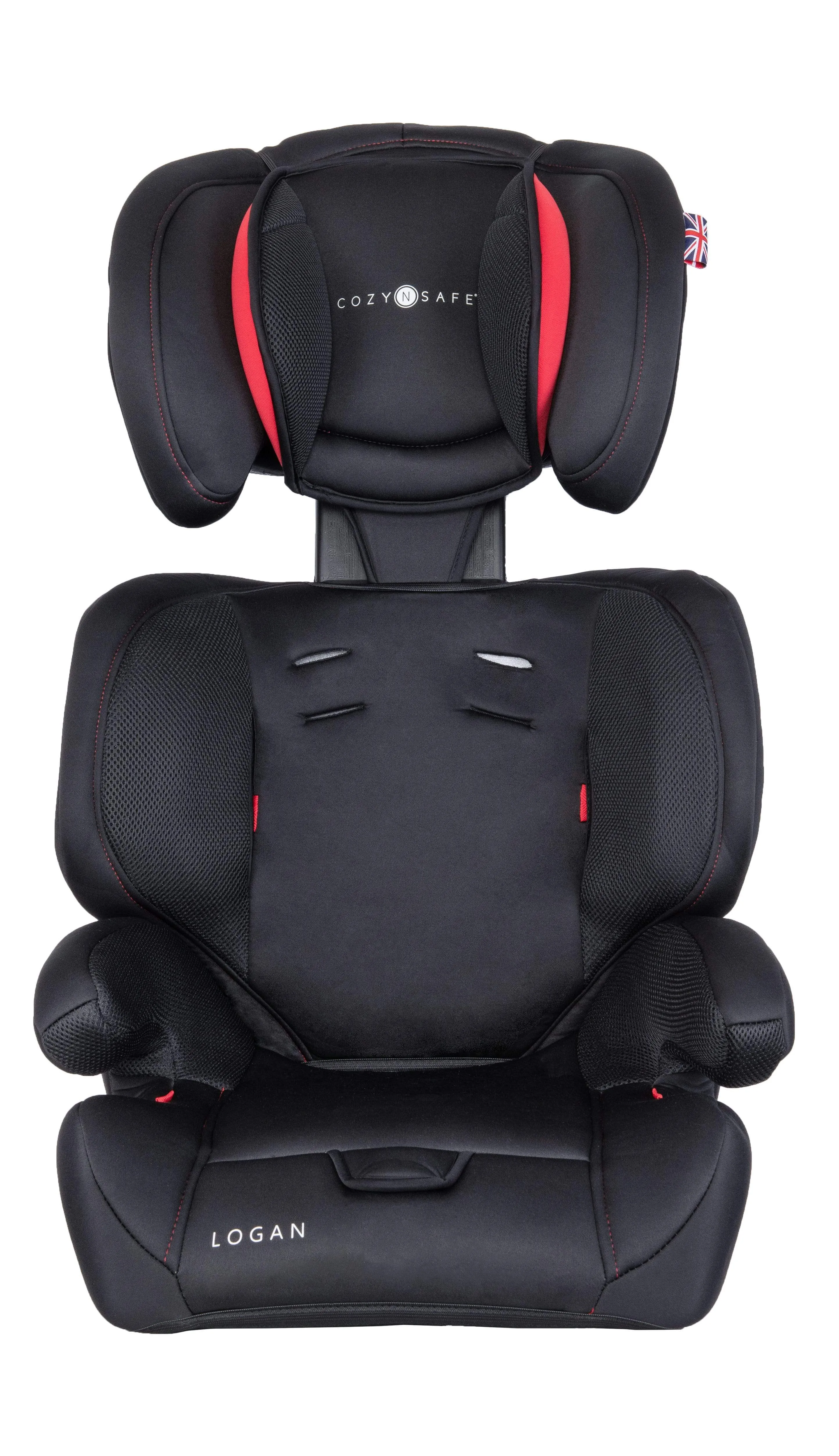 Cozy N Safe Logan Group 1/2/3 Car Seat - Black/Red