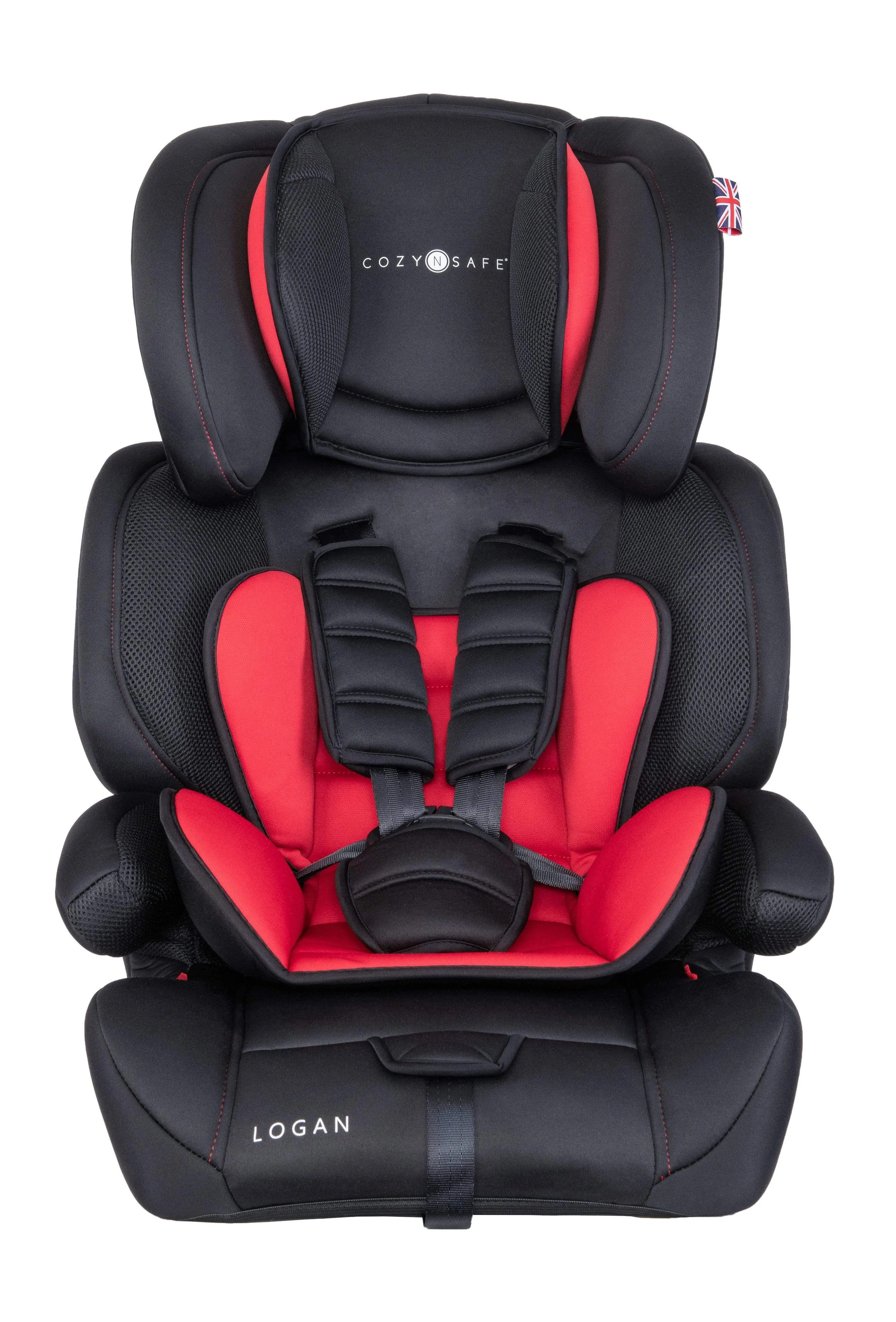 Cozy N Safe Logan Group 1/2/3 Car Seat - Black/Red