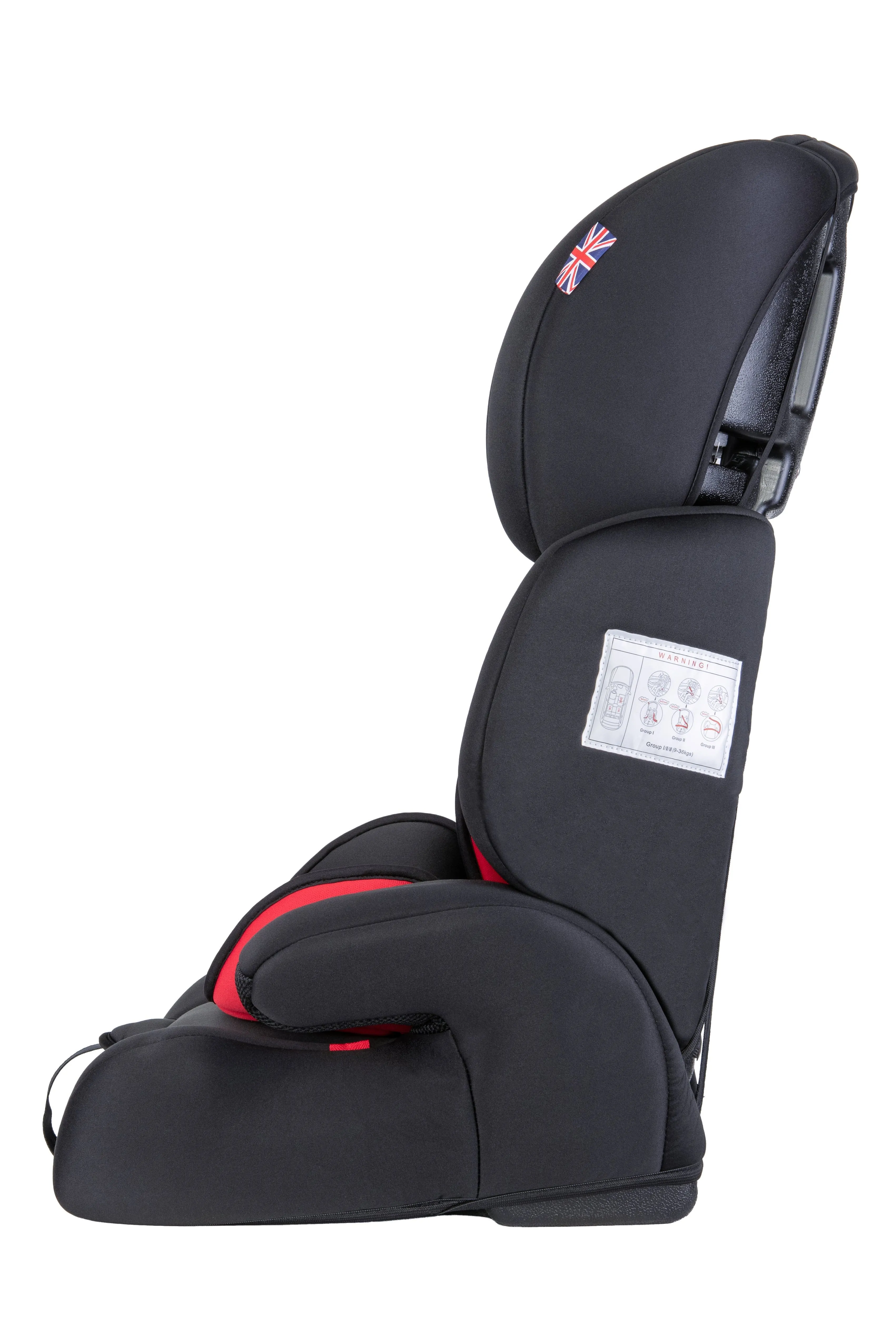 Cozy N Safe Logan Group 1/2/3 Car Seat - Black/Red