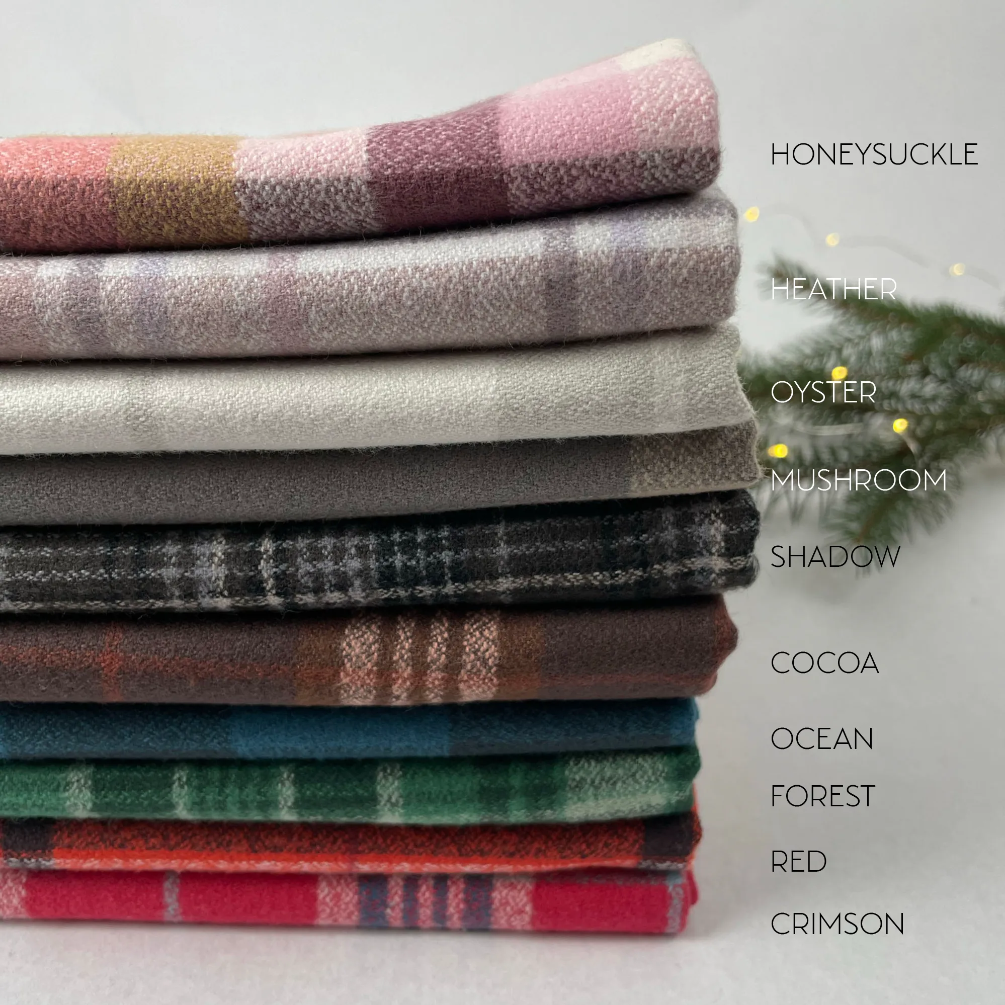 Cozy Organic Cotton Flannel in Crimson Plaid