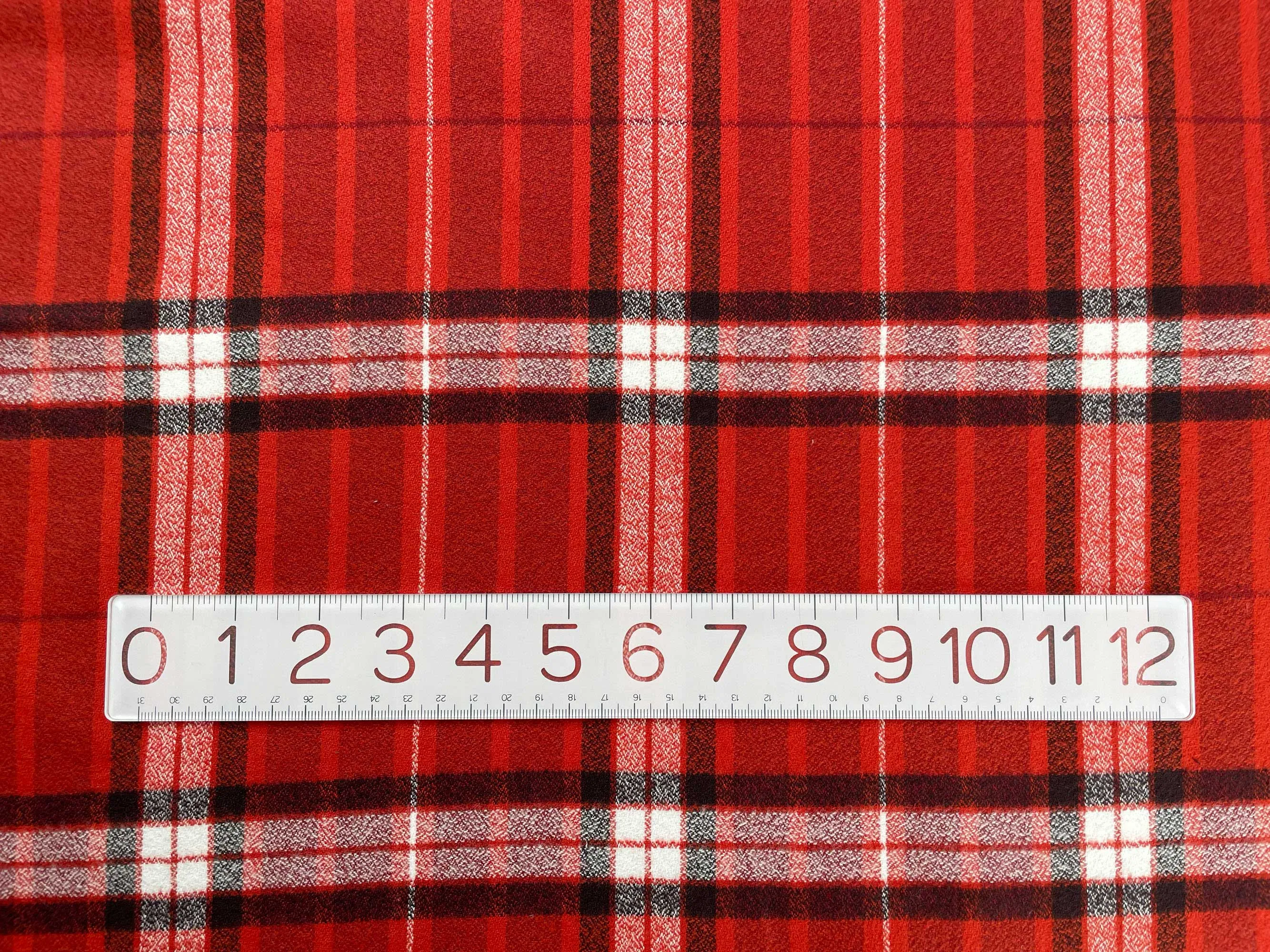 Cozy Organic Cotton Flannel in Red Plaid