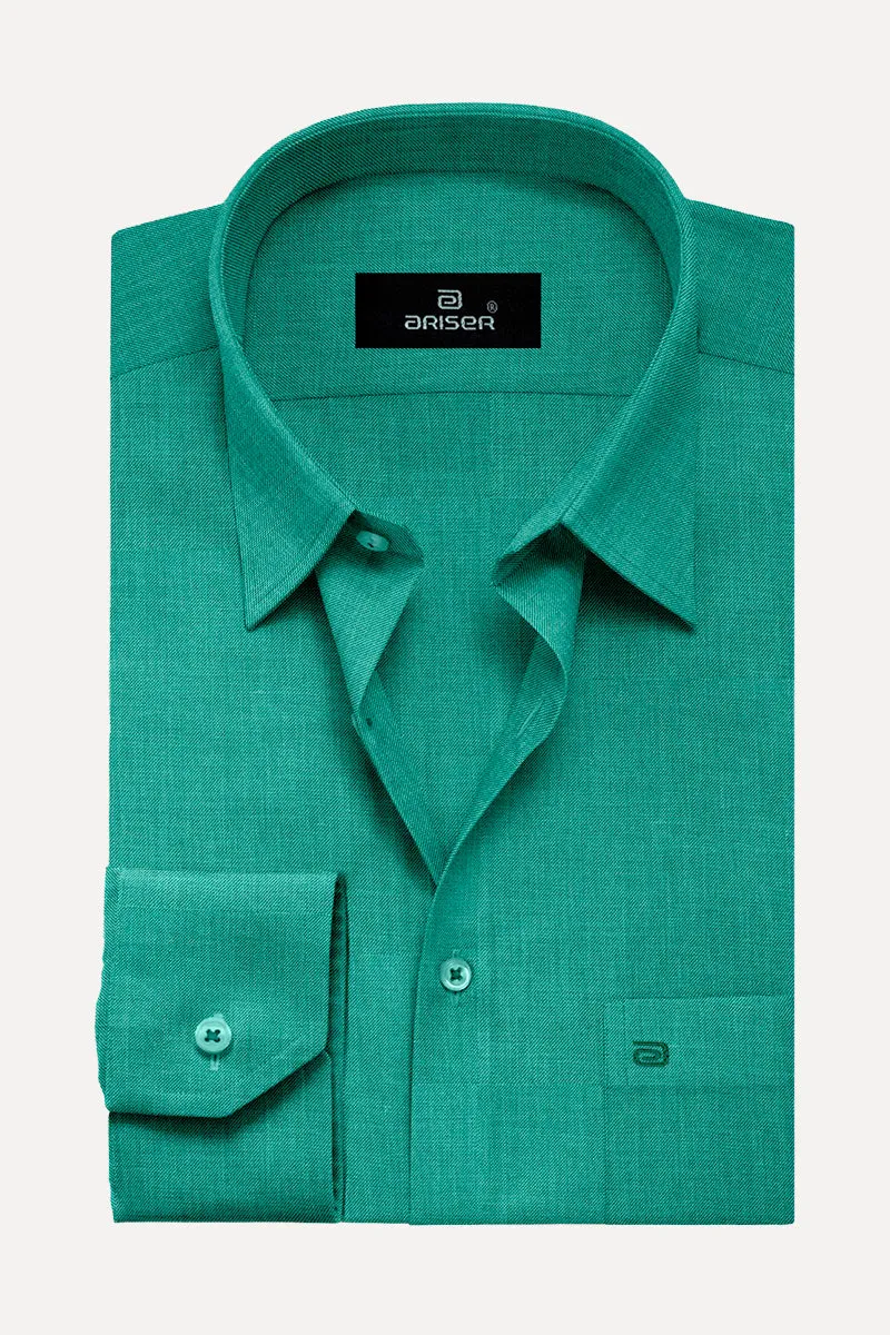 Davos - Dark Green Formal Shirts for Men | Ariser