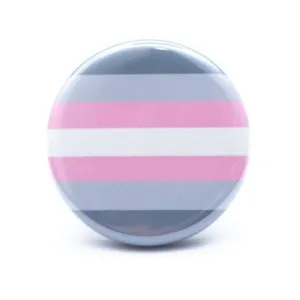 Demigirl pride flag button