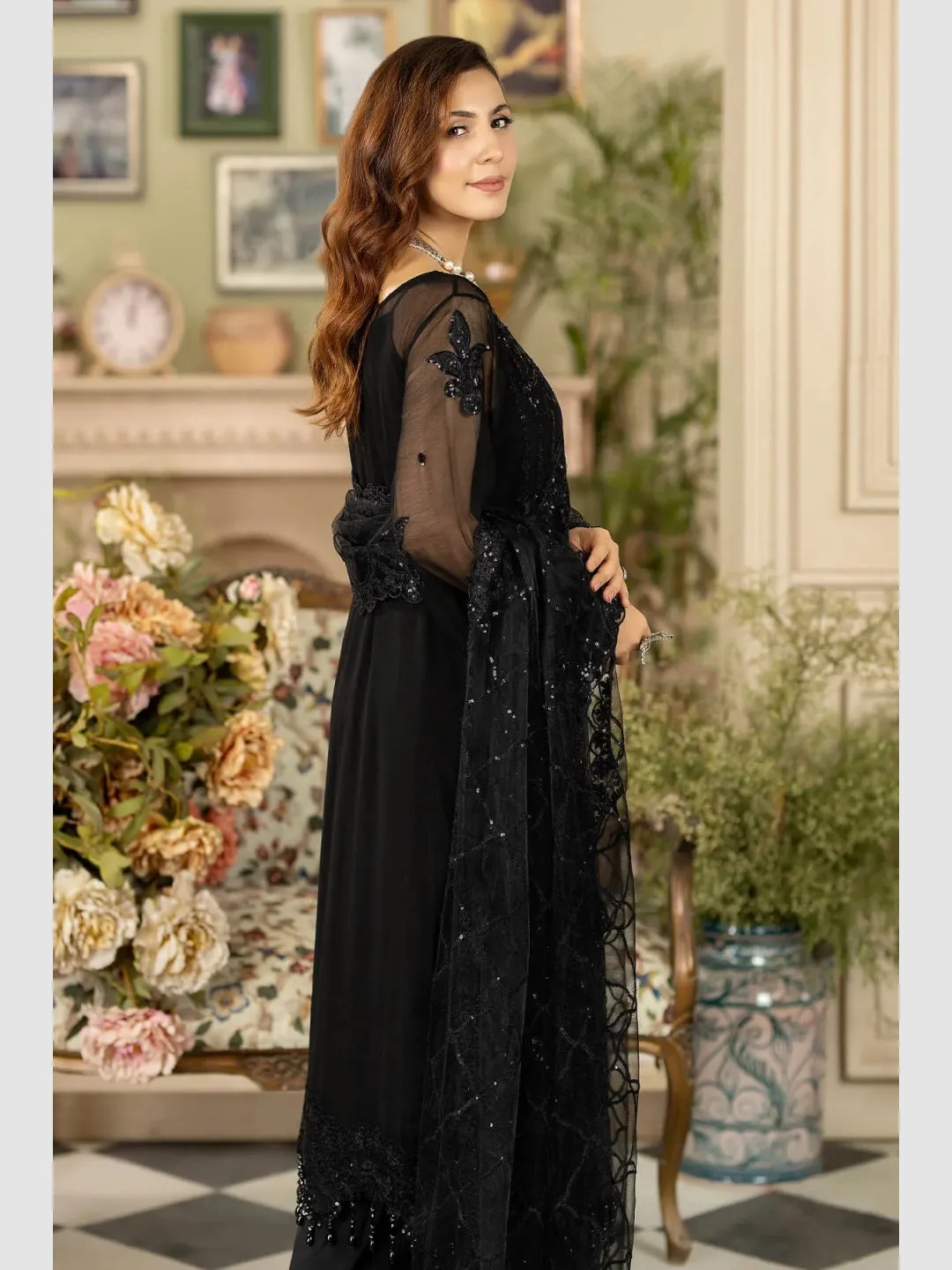 Optimized Title: Elegant Embroidered Chiffon Designer Collection