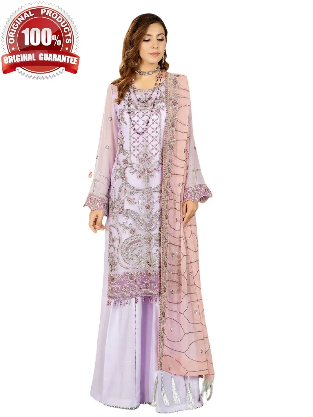 Designer Embroidered Chiffon