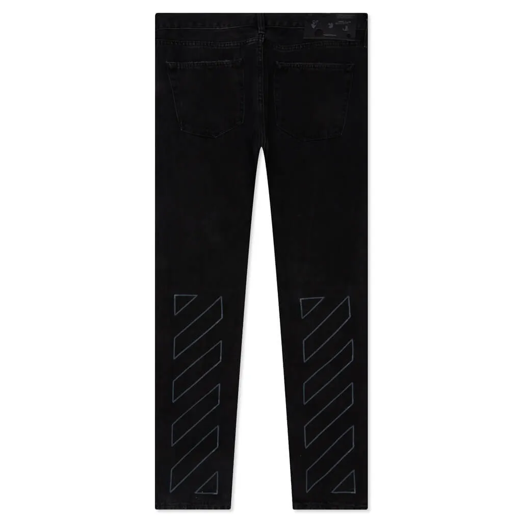 Diag Slim Jeans - Faded Black/Castlerock