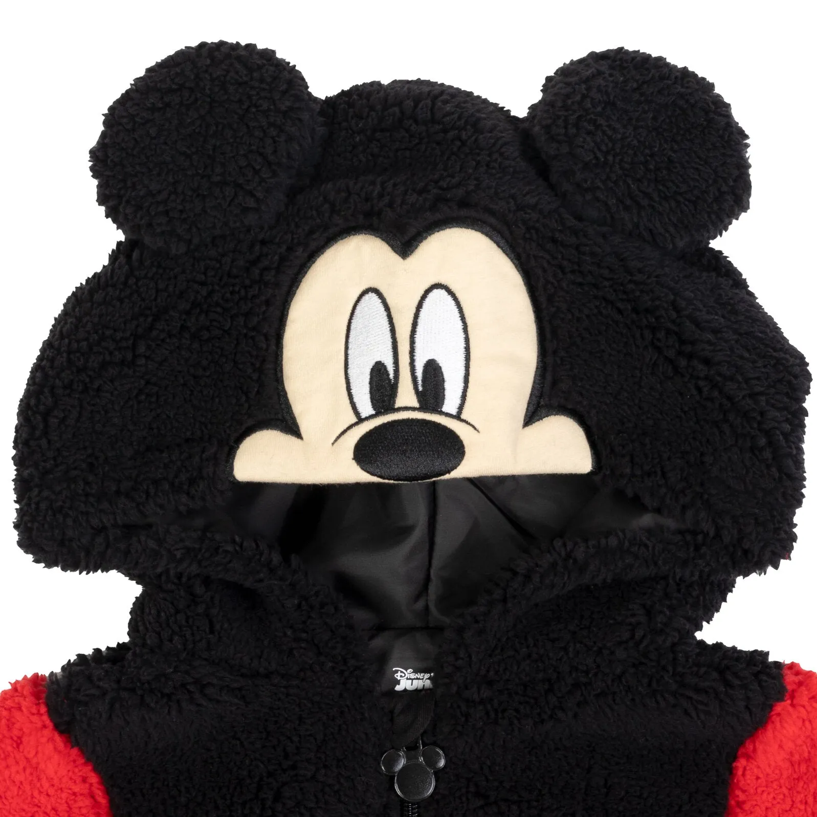 Disney Mickey Mouse Cozy Sherpa Zip Up Cosplay Hoodie