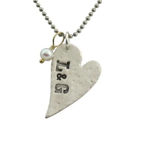 Distressed Heart Necklace