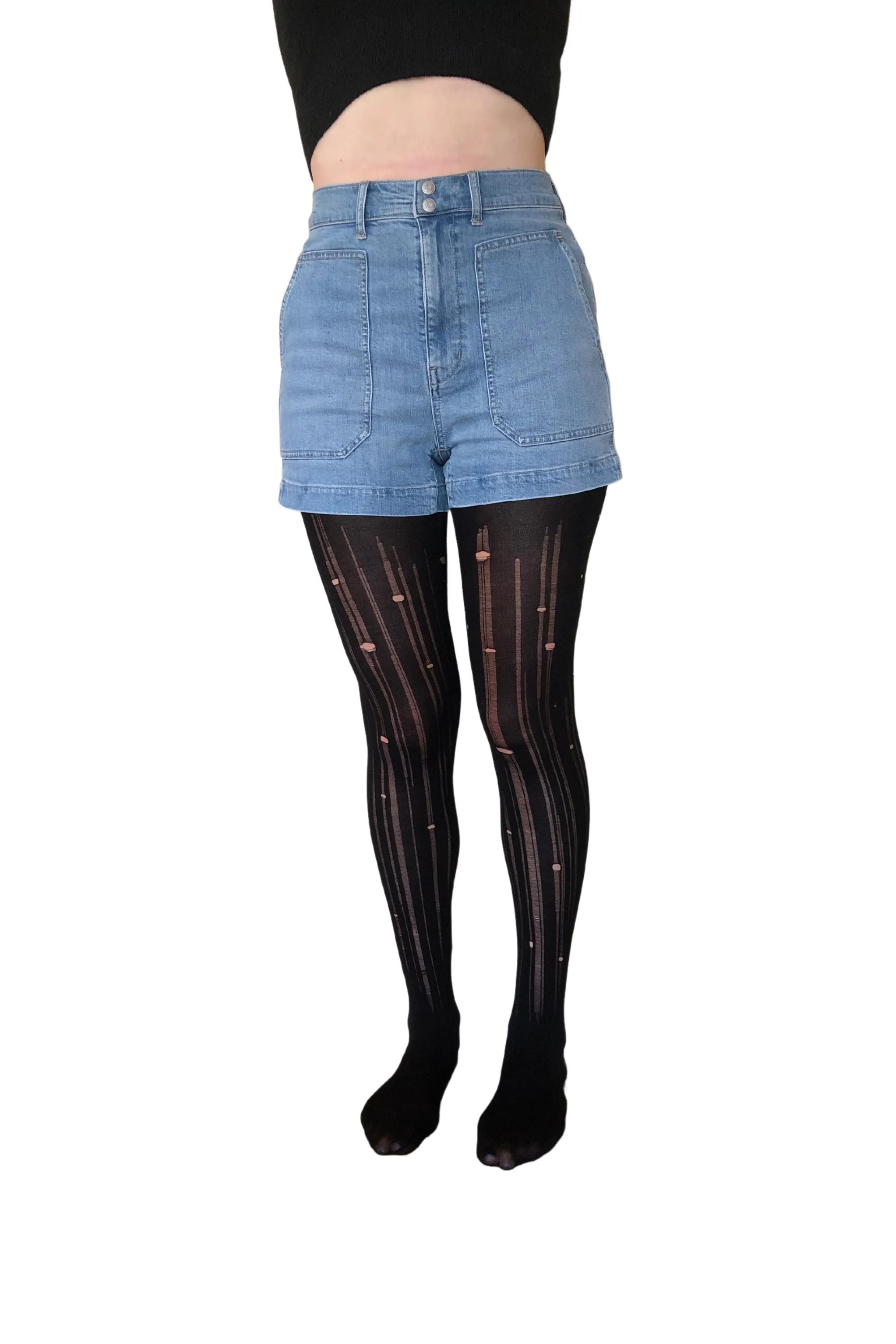 Distressed Tencel Eco-Tights