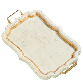 Distressed White Tray