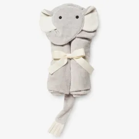 Elegant Baby Bath Wrap - Gray Elephant