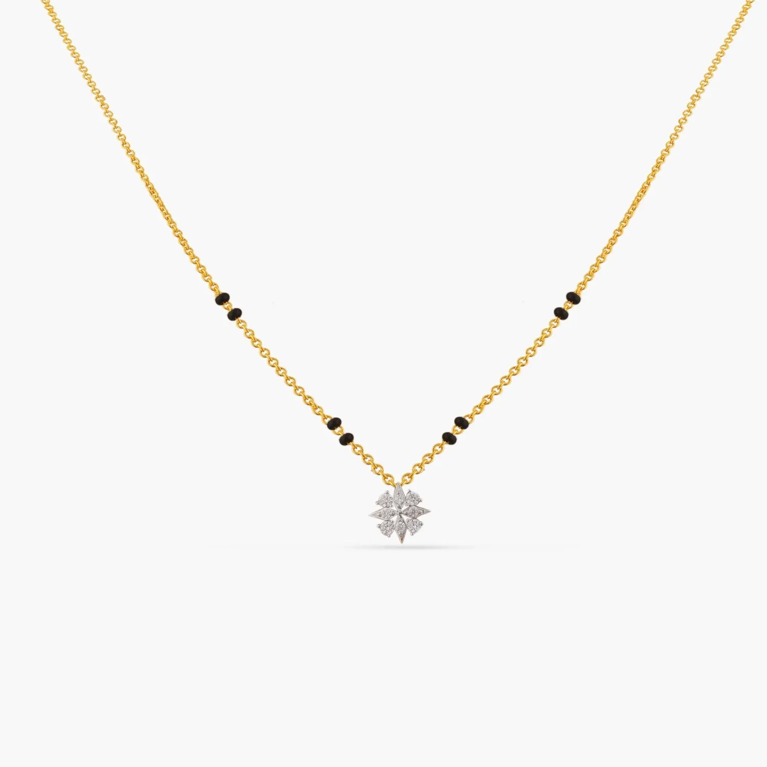 Elegant Charm CZ Silver Mangalsutra