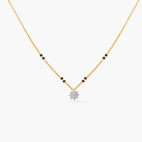 Elegant Charm CZ Silver Mangalsutra