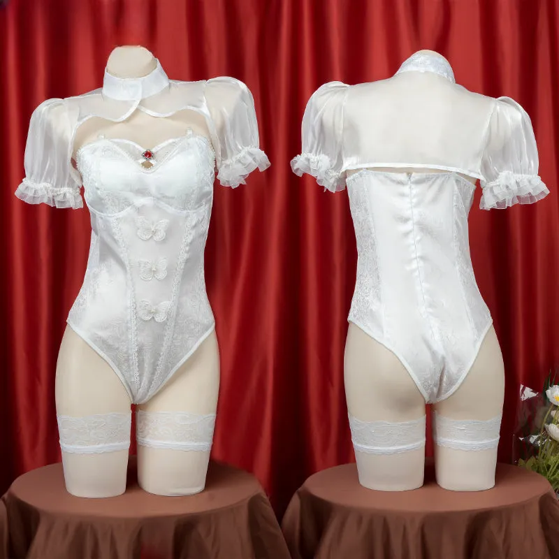 Elegant Cute Bodysuit White ON1241