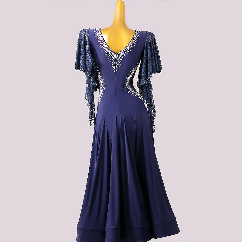 Elegant Euphoria Dress | Blue/Black | LXT895