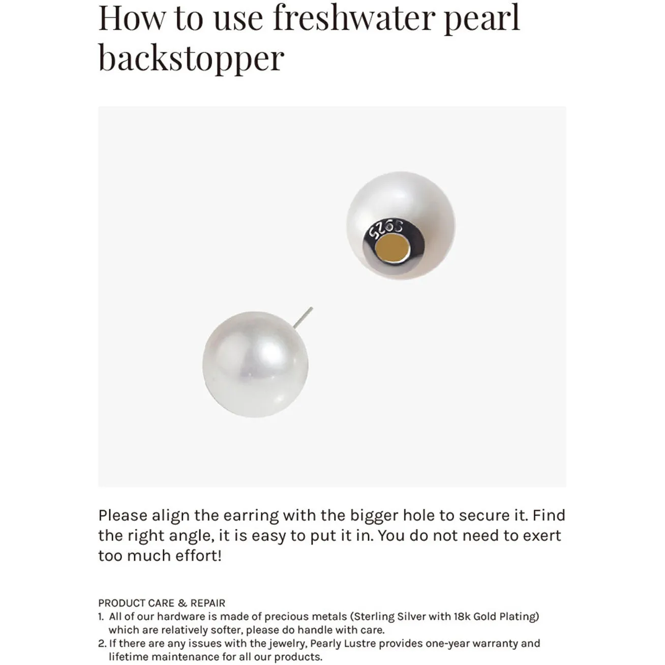 Elegant Freshwater Pearl Earrings WE00066