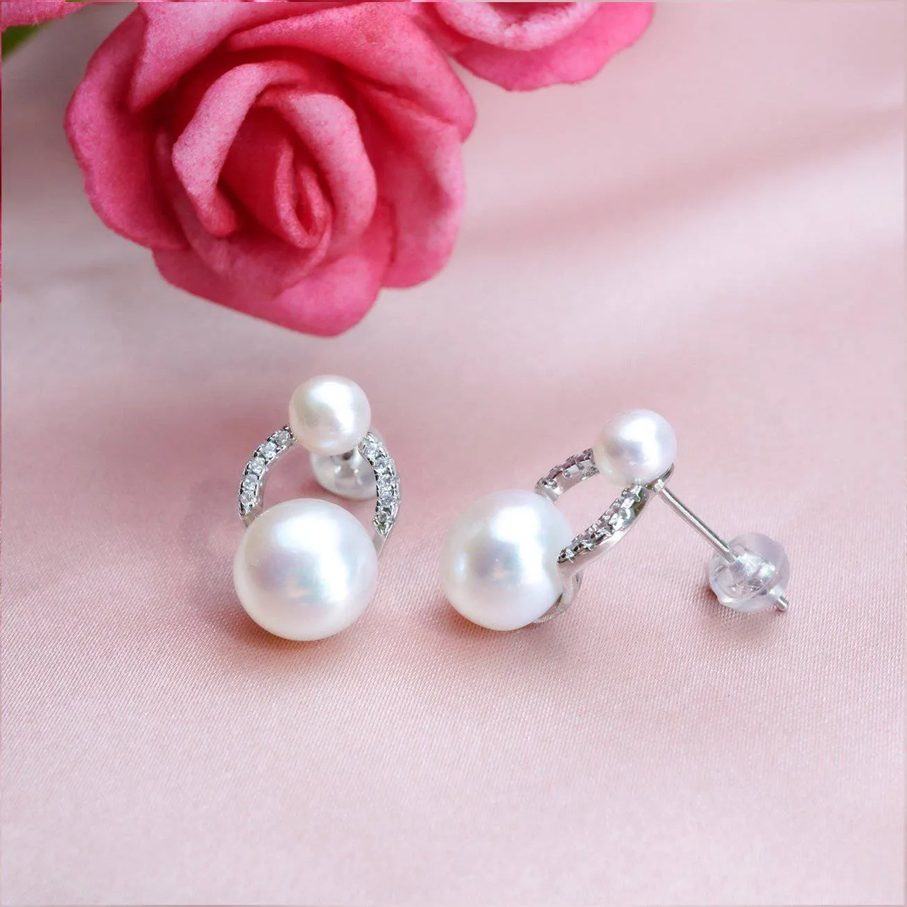 Elegant Freshwater Pearl Earrings WE00096