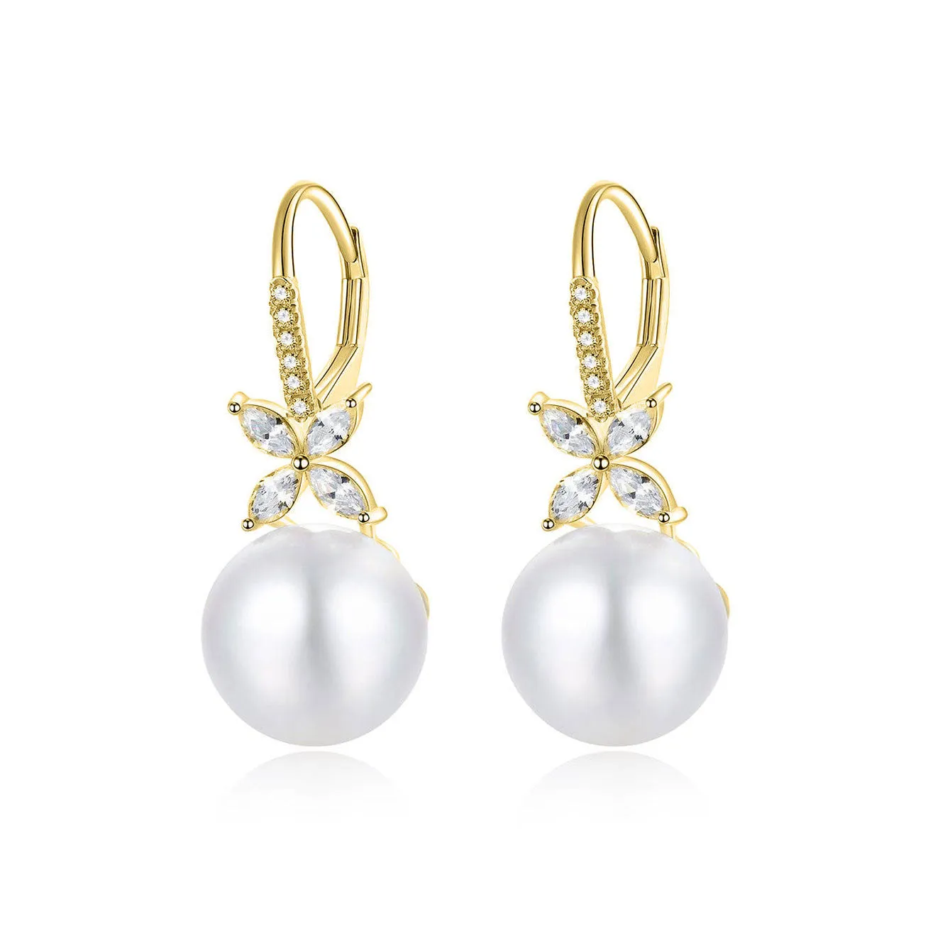 Elegant Freshwater Pearl Earrings WE00329 | EVERLEAF