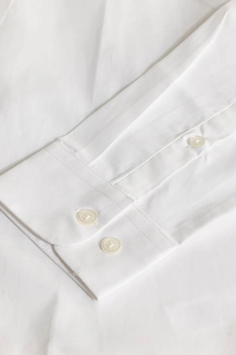 Elegant Monotone White Shirt