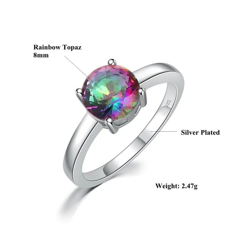 Elegant Mystic Topaz Ring